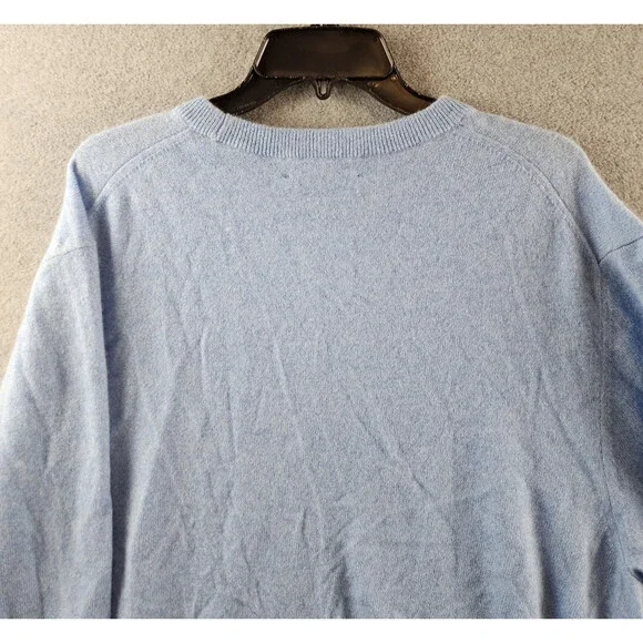 The Men's Store at Bloomingdale's Cashmere Crewneck Sweater XXL Sky Blue